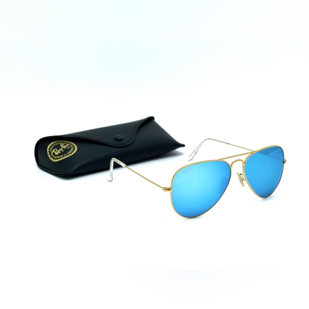 - Ray-Ban Aviator mirrored sunglasses